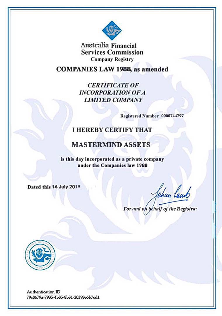 master cert